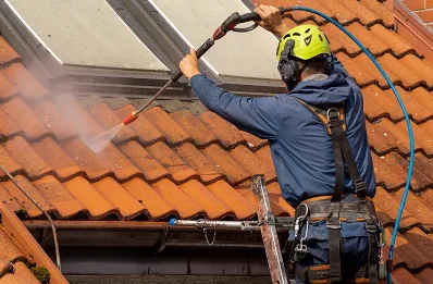 Démoussage et hydrofuge de toiture à Lescouët-Gouarec